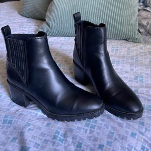 Zara Original Black Leather Boots.